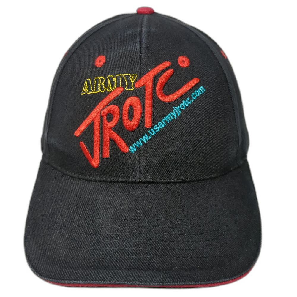 Army JROTC Embroidered Black Red Yellow Blue Baseball Cap Hat One Size Strapback